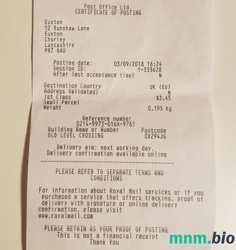Poczta Główna Ltd przykładowy czek płatniczy PSD